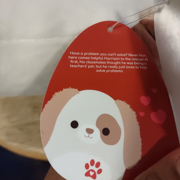 ✓Squishmallows Harrison The Dog cute stuffed animals pillow-soft Plush  9inch - Picture 9 of 13